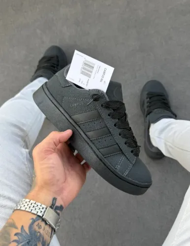 Tênis Casual Adidas Campus Grafite/Preto Linha Luxo Masculino Disponível 38 AO 43