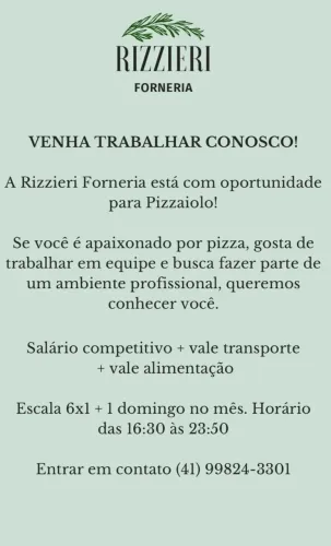Contrata se pizzaiolo.