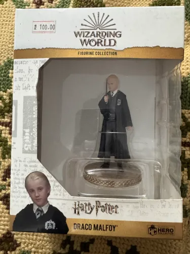 miniatura colecionável do Draco Malfoy da coleção Eaglemoss Hero Collector Wizarding World