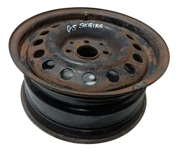 Roda Ferro Volkswagen Saveiro Gol G5 Aro 14 Preto Preto