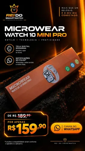 ? SMARTWATCH MICROWear WATCH 10 MINI PRO ? NOVO ESTILO