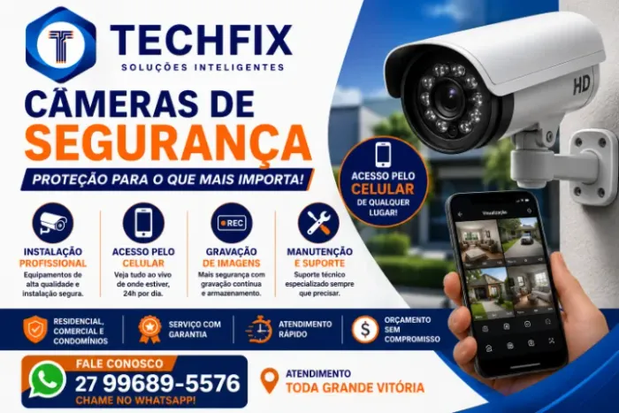 Instalação de Câmeras de Segurança Residencial e Comercial