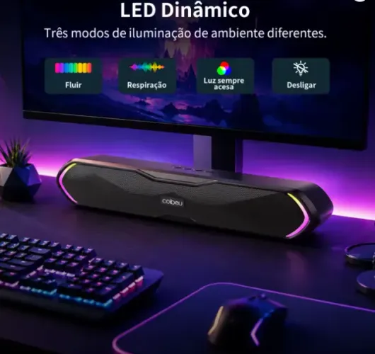 Caixa de som Bluetooth Portátil Soundbar PC Coibeu Q8
