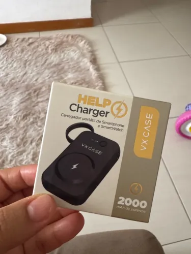 Carregador portátil de smartphone e smartwatch