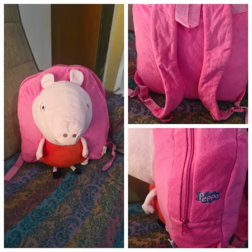 Mochila infantil peppa feminina