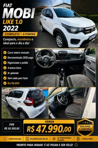 Fiat Mobi Like 1.0 Fire Flex 5P. 2022