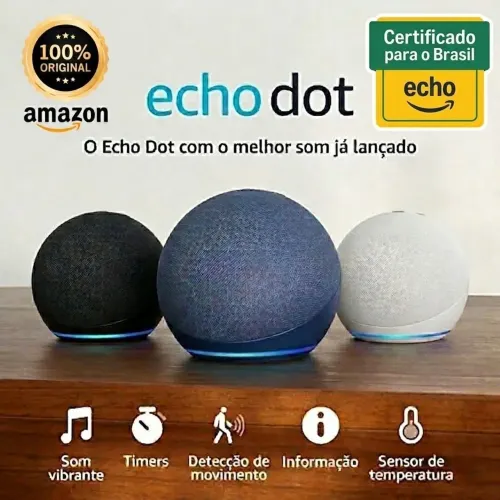 Alexa Echo Dot 5ª Geração Branca - Nova, Lacrada | Pronta Entrega