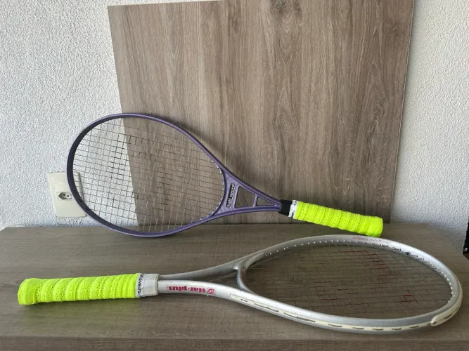 Kit 2 Raquetes Tênis Jogue c/ Marido Esposa Namorada Amigo Amiga Overgrip Novos