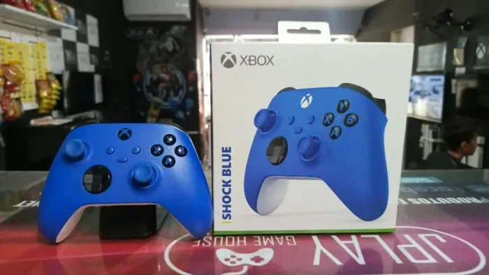 Controle azul Xbox series revisado e com garantia