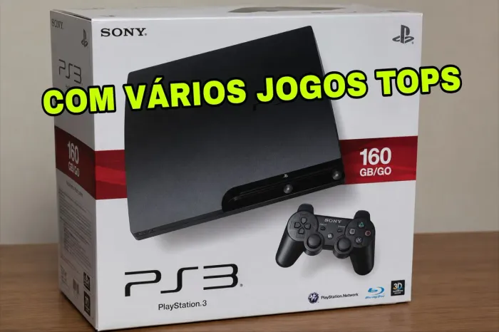 Ps3 com vários jogos tops