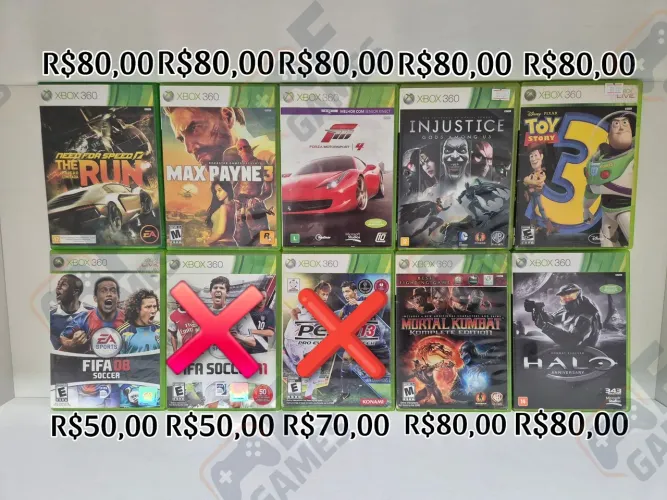 Jogos Xbox 360 Seminovos | Aceito Cartão!!!