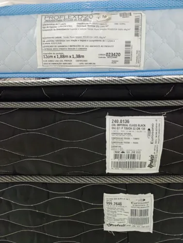 Conjunto Cama box de casal completa com cabeceira - 1,38 x 1,88 m