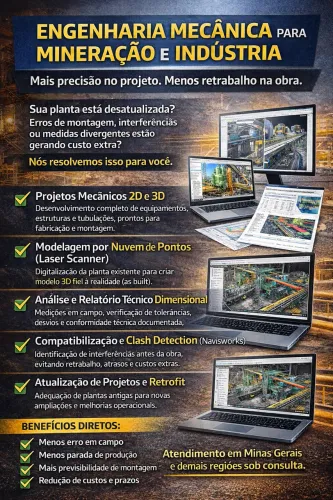 SERVIÇOS DE ENGENHARIA PARA MINERAÇÃO E INDÚSTRIA