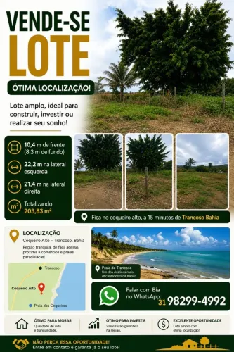Vende-se lote na Baiha