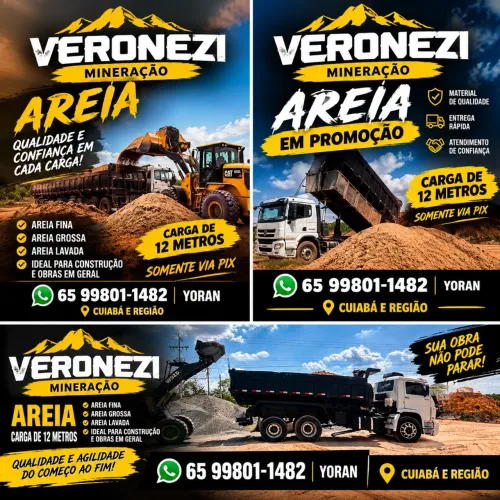 Areia, Brita, Aterro