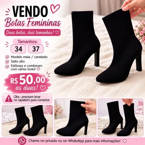 Botas 34 e 37