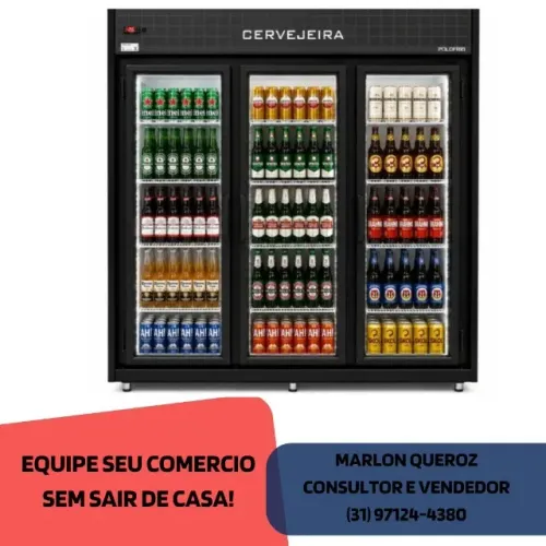 Cervejeira 3 Portas de Vidro Polo Frio