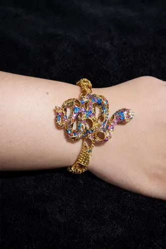 Pulseira Pithon / Nefertari -Bijuterias importadas de alta qualidade 