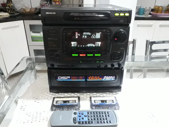 Aparelho de som mini micro system central aiwa nsx999 mk2 2200 sony Philips jvc gradiente