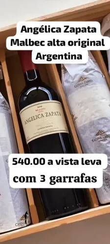 Vinho Angélica Zapata Malbec alta original Argentina