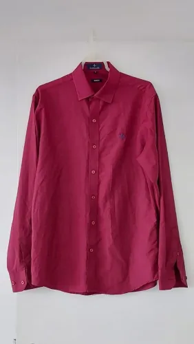 Camisa Social Masculina Dudalina Modelo Slim Fit tamanho 3.Largura 54cm;Altura 72cm.