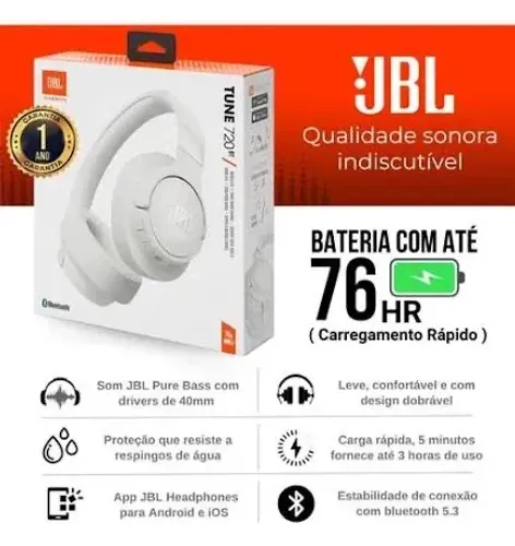 Fone Tune 720 BT JBL Novo