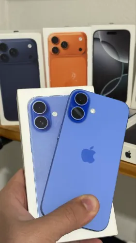 iphone 16 Azul 128 com caixa acessórios - Loja física Eldorado 