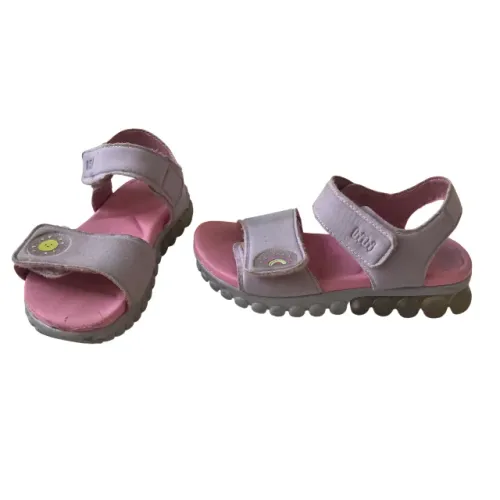 Sandália Bibi Original Infantil Menina Com Luz Tamanho 28 Lilás 