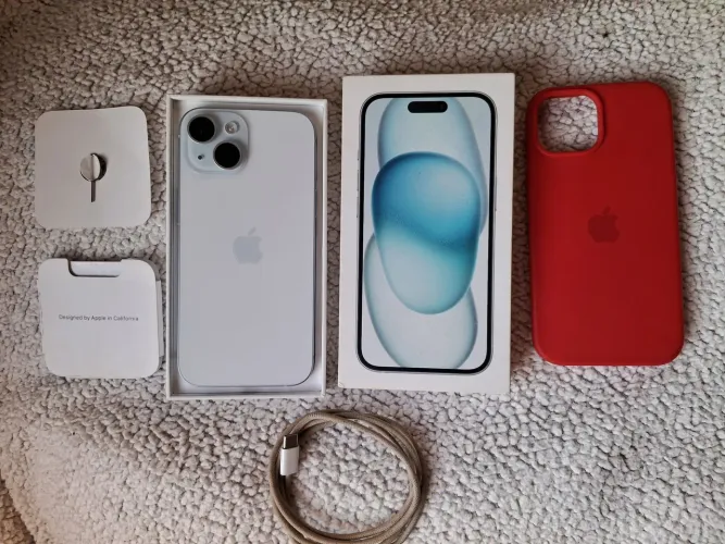 Iphone 15 azul 256gb 