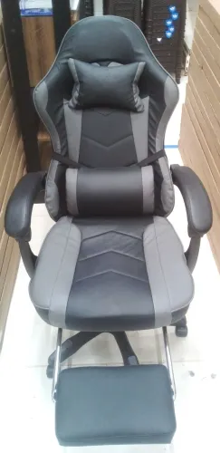 CADEIRA GAMER CINZA NOVO