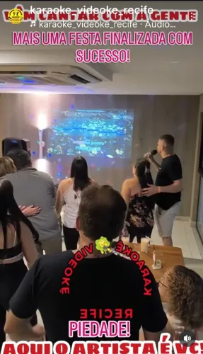 Karaoke aluguel Recife, videokê Recife festas. 