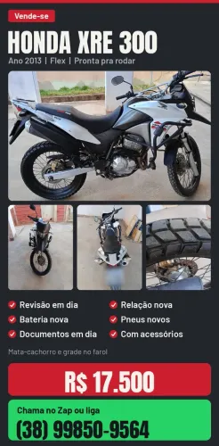 XRE 300, 2013... MOTO TOP