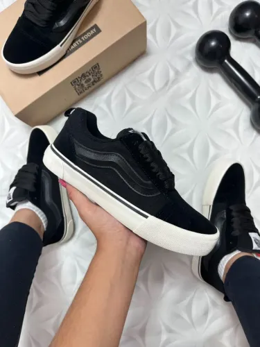 Tênis Vans KNU Confortável Unissex Premium Cor: Preto - Disponível 38 AO 43