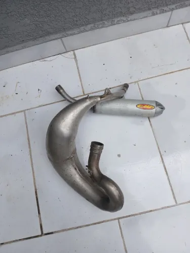 Escapamento ktm 65 original curva e ponteira fmf
