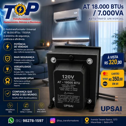 Transformador 7000 va Promoção
