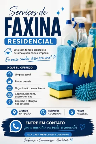 Serviços de faxina / serviços gerais