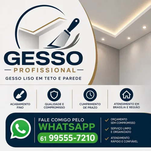Gesseiro Profissional - Gesso Liso em Teto e Parede