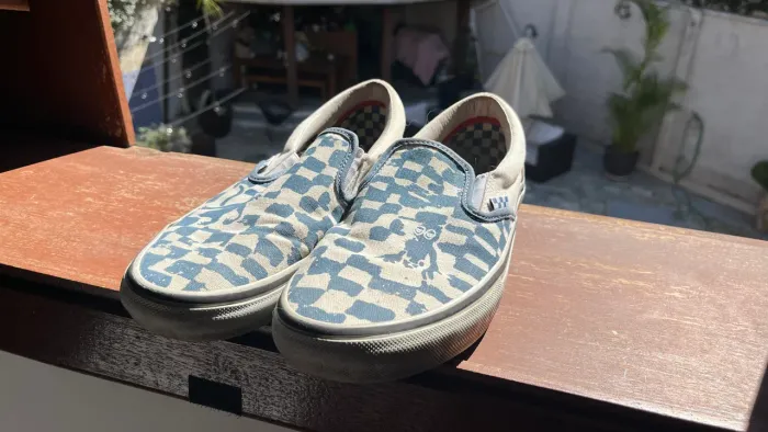TÊNIS VANS X KROOKED SKATE SLIP-ON VCU BLUE/WHITE