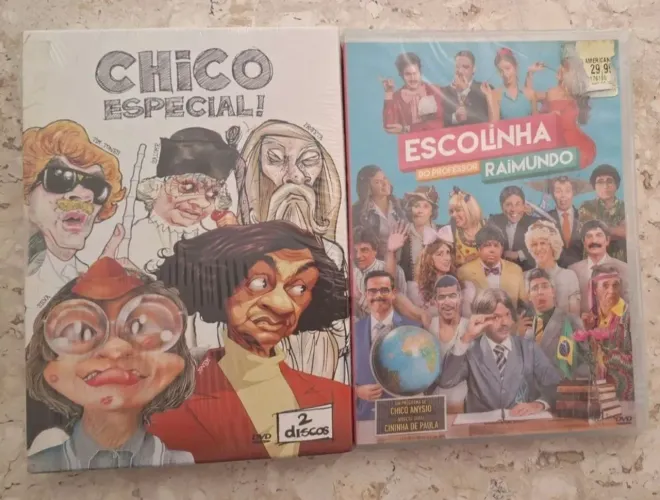 Dvds Chico Especial e Escolinha do Professor Raimundo