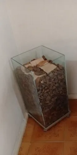 Vaso de decoração de vidro! Aceito oferta.