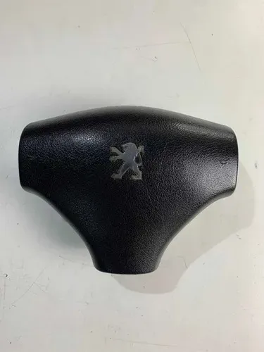 Capa Volante Tampa Buzina C Suporte P Bolsa Peugeot 206 207 Preto