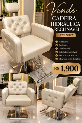 Cadeira hidráulica reclinável