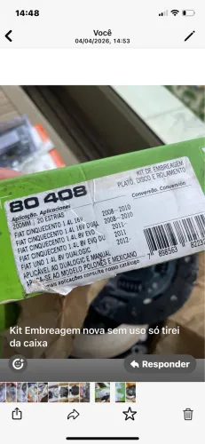 Kit Embreagem Para Fiat 500 1.4 8v
