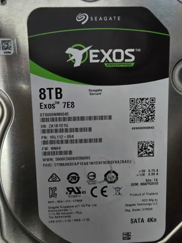 HD Seagate Exos 7E8 8TB Enterprise SATA - ST8000NM0045