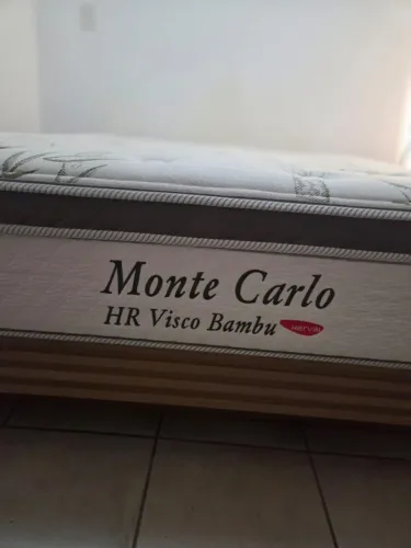 Colchão Herval Monte Carlo HR Visco Bamboo Queen Size (158x198 cm)
