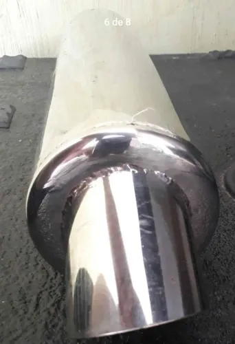 Ponteira Abafador Silenciador carro e moto aço inox 304 <br>
