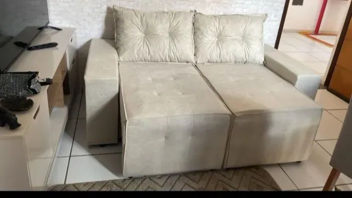 Sofá retrátil 1,70m RS 1.100 direto da fábrica contato( 98) 9  * 