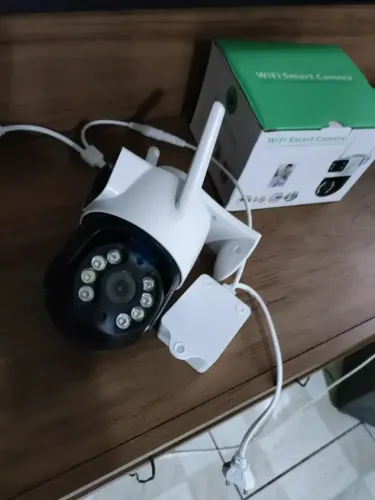Câmera Segurança Ip Externa Wifi A28 App Icsee À Prova Dágua