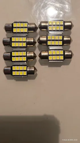 Lâmpada 8 led branca ( o par)