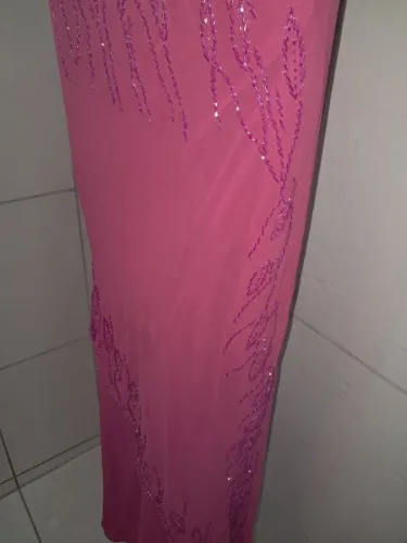 Vestido de festa longo adulto